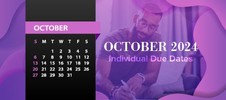 Man writing beside October calendar
