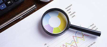 Analyzing graphs with magnifier