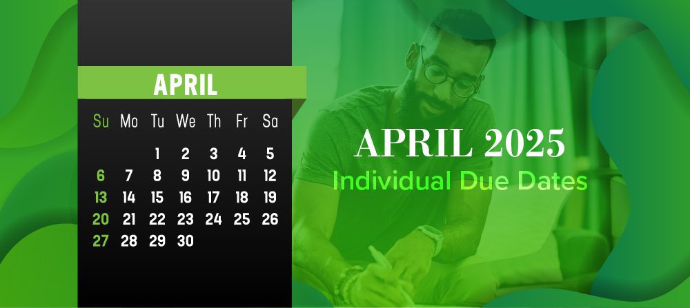 April 2025 schedule with calendar display