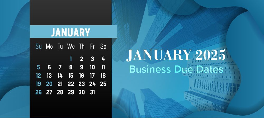 January 2025 business calendar