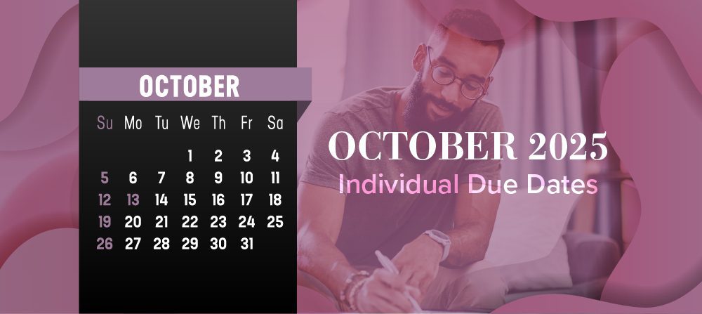 October calendar and due dates reminder