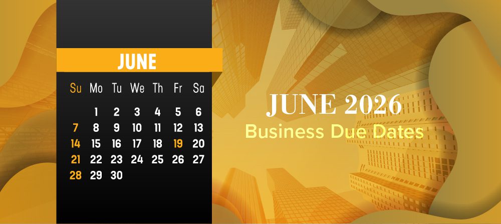 June 2026 business calendar