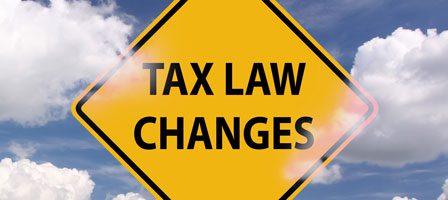 Warning sign about tax changes