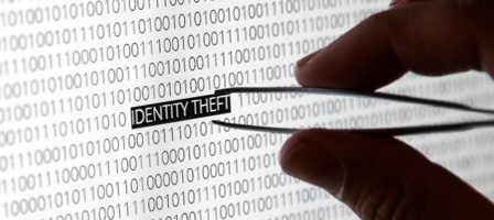 Binary code with identity theft warning