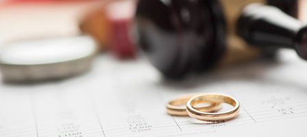 Wedding rings on a calendar