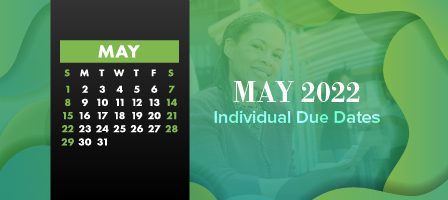 Green-themed May 2022 schedule