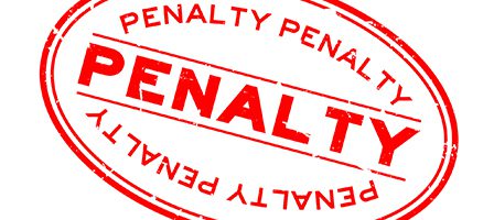 Penalty text in bold red letters