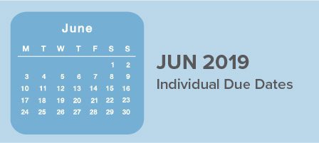 June calendar highlighting deadlines