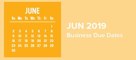 June 2019 schedule overview