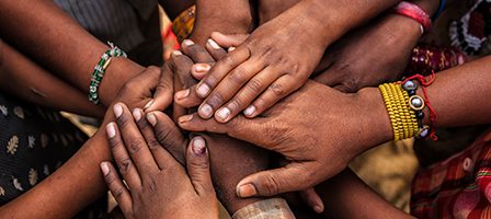 Hands joined in unity