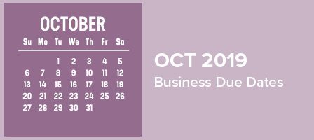 October business due dates calendar