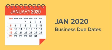 January 2020 due dates