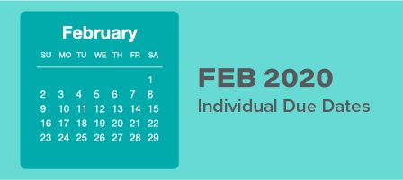 Calendar for February 2020 events