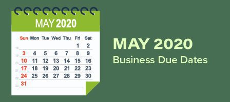 May 2020 deadline reminder