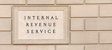 IRS stone wall plaque
