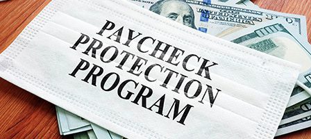 Stimulus funds and protective mask