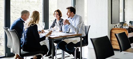 Business meeting in modern office