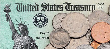 Statue of Liberty on Treasury check