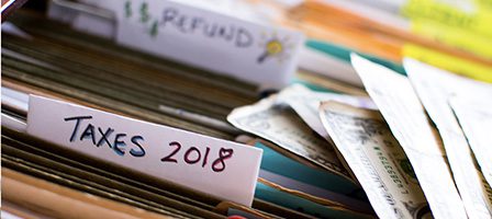 Tax refund and paperwork organization