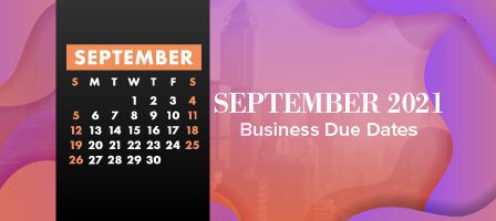 Monthly business deadlines background