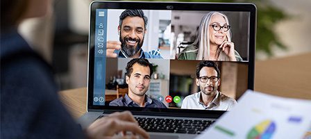 Online conference with diverse participants