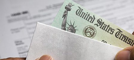 Receiving a tax refund check