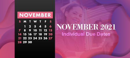November 2021 deadline reminder graphic