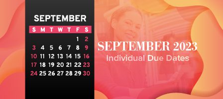 Monthly planner with highlighted dates
