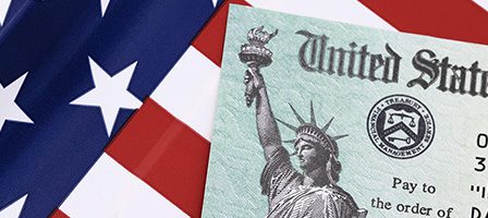 Statue of Liberty on a government check