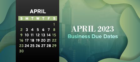 April 2023 business calendar
