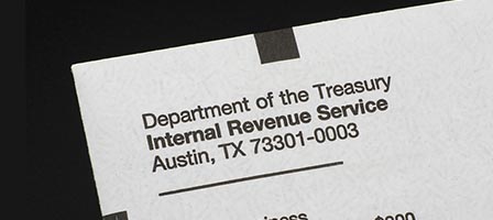 IRS letter with Austin, TX address