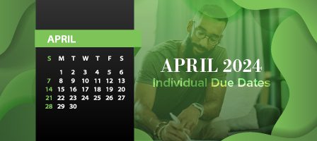 April 2024 schedule and individual tasks