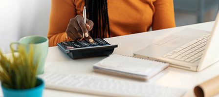 Financial calculations in progress