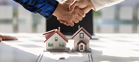 Business deal with house models