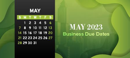 Business deadlines for May 2023 calendar