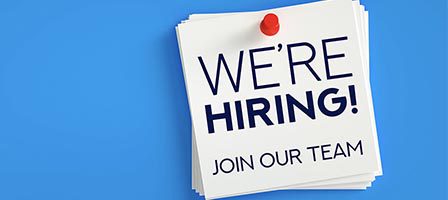 Join our team recruitment sign