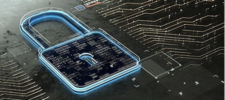 Cybersecurity and technology concept