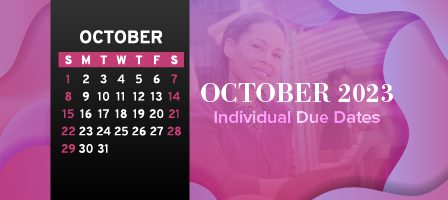 Monthly calendar for October 2023 events
