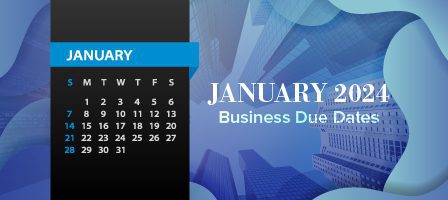 January 2024 important business dates