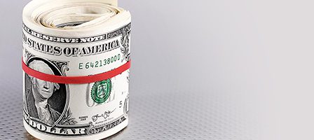 Bundle of U.S. currency notes