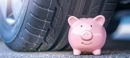Savings concept with piggy bank