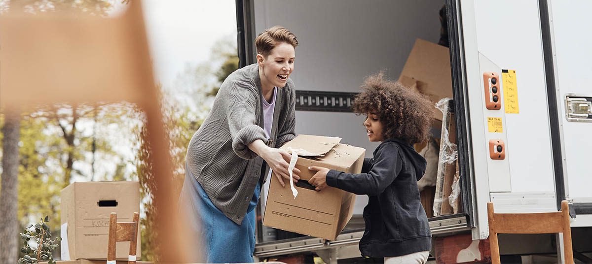 Family moving into new home