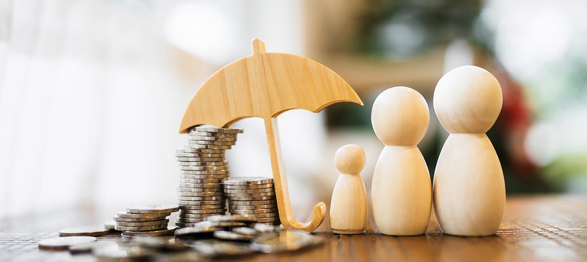 Family financial protection concept