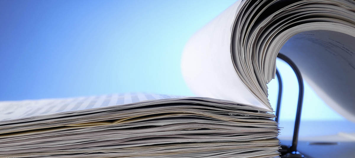 Close-up of open book pages
