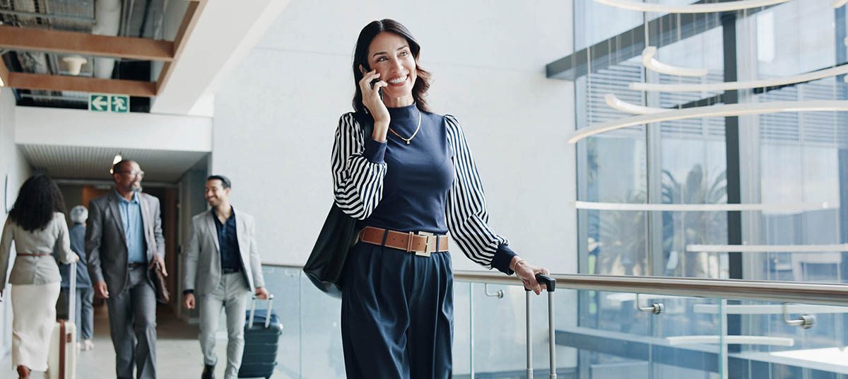 Professional woman in modern building