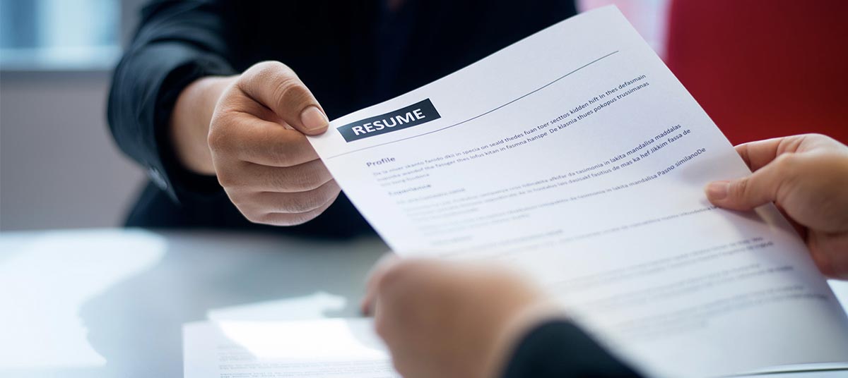 Passing a resume document