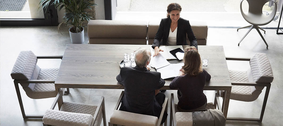 Business meeting in modern office