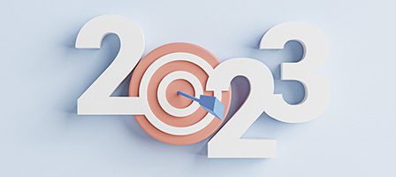 Target in 2023 concept illustration