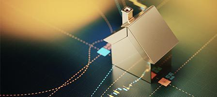 Real estate market analysis concept