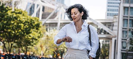 Professional woman in urban setting